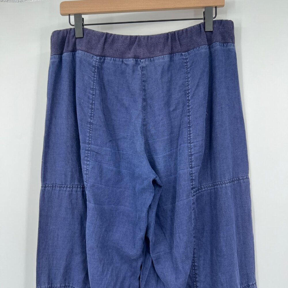 Eileen Fisher Organic cotton drawstring waist Denim Slouchy Ankle Pant Womens Si - Picture 7 of 10